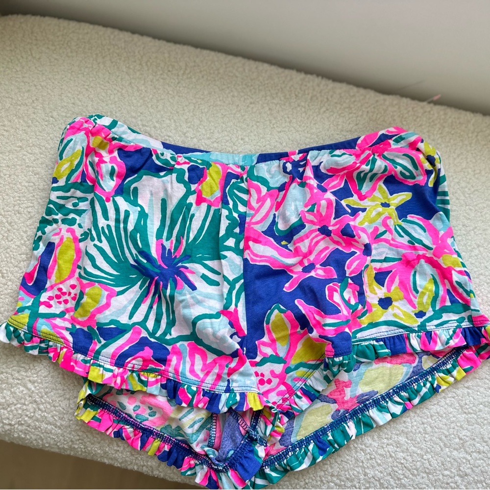 NWOT Lilly Pulitzer Girls Kids XL Pull On Shorts Fits Women XS